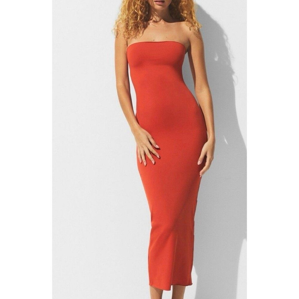 Skims Classic Swim Convertible Tube Dress Terra